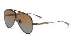 Shop VALENTINO Unisex Aviator Sunglasses in Black online.
