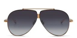 Shop VALENTINO Valentino XVI Unisex Aviator Sunglasses in Rose Gold online.
