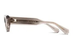 Shop VALENTINO V-Tre Irregular Sunglasses in Transparent Grey online.