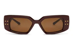 Shop VALENTINO Cat-Eye Sunglasses in Bordeaux online.