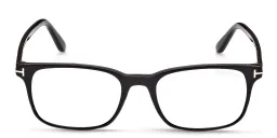 Shop TOM FORD T Logo Square Eyeglasses in Black online.