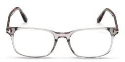 Shop TOM FORD T Logo Square Eyeglasses in Grey online.