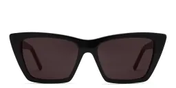Shop SAINT LAURENT Cat-Eye Sunglasses in Black online.