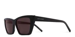 Shop SAINT LAURENT Cat-Eye Sunglasses in Black online.