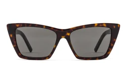 Shop SAINT LAURENT Cat-Eye Sunglasses in Havana online.