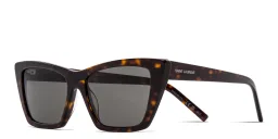 Shop SAINT LAURENT Cat-Eye Sunglasses in Havana online.