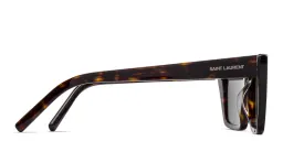 Shop SAINT LAURENT Cat-Eye Sunglasses in Havana online.
