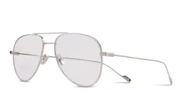 Shop SAINT LAURENT Aviator Eyeglasses in Silver online.