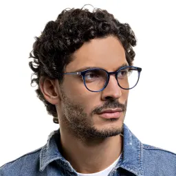 تسوق نظارات طبية دائرية EYE'M بلون أزرق أونلاين.