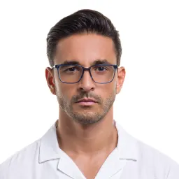 تسوق نظارات طبية مربّعة EYE'M بلون رمادي أونلاين.