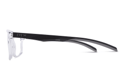 Shop EYE'M Wide Rectangle Eyeglasses in Clear online.