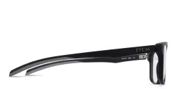 Shop EYE'M Wide Rectangle Eyeglasses in Black online.