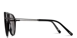 Shop EYE'M Aviator Sunglasses in Black online.
