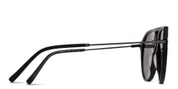 Shop EYE'M Aviator Sunglasses in Black online.