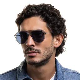 Shop EYE'M Aviator Sunglasses in Grey online.