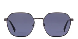 Shop EYE'M Irregular Sunglasses in Silver online.