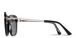 Shop EYE'M Square Sunglasses in Black online.