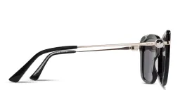 Shop EYE'M Square Sunglasses in Black online.