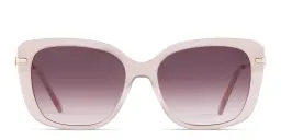 Shop EYE'M Square Sunglasses in Nude online.
