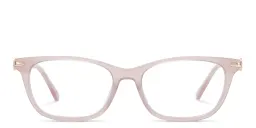 Shop EYE'M Rectangle Eyeglasses in Nude online.