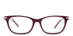 Shop EYE'M Rectangle Eyeglasses in Red online.