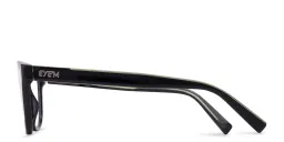 Shop EYE'M Square Eyeglasses in Black online.