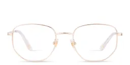 Shop EYE'M Kids Irregular Eyeglasses in Gold online.
