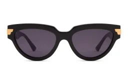 Shop BOTTEGA VENETA Cat-Eye Sunglasses in Black online.