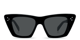 Shop CELINE CELINE 3 Dots Geometric Sunglasses in Black online.