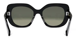 Shop CELINE Triomphe Butterfly Sunglasses in Black online.