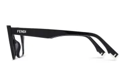 Shop FENDI Fendi Way Rectangle Eyeglasses in Black online.