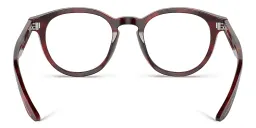 Shop GIORGIO ARMANI Panthos Eyeglasses in Red Havana online.