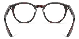 Shop GIORGIO ARMANI Panthos Eyeglasses in Striped Brown online.