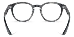 Shop GIORGIO ARMANI Panthos Eyeglasses in Striped Blue online.