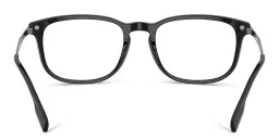 Shop BURBERRY Rectangle Eyeglasses in Black online.