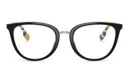 Shop BURBERRY Cat-Eye Eyeglasses in Black online.