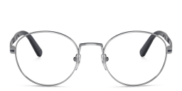 Shop BVLGARI Round Eyeglasses in Gunmetal online.