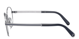Shop BVLGARI Round Eyeglasses in Gunmetal online.