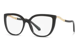 Shop BVLGARI Cat-Eye Eyeglasses in Black online.