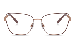 Shop Dolce & Gabbana Butterfly Eyeglasses in Rose Gold online.