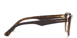 Shop Dolce & Gabbana Cat-Eye Eyeglasses in Havana /Transparent Brown online.