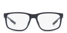 Shop Emporio Armani Wide Square Eyeglasses in Matte Blue online.
