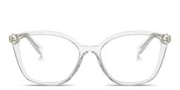 Shop PRADA Butterfly Eyeglasses in Clear online.