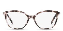 Shop PRADA Butterfly Eyeglasses in Pink Tortoise online.