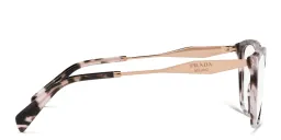 Shop PRADA Butterfly Eyeglasses in Pink Tortoise online.