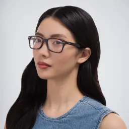 Shop Ray-Ban Unisex Square Eyeglasses in Yellow online.