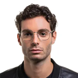 Shop Ray-Ban Jim Unisex Irregular Eyeglasses in Silver online.