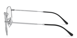 Shop Ray-Ban Jim Unisex Irregular Eyeglasses in Polished Silver online.