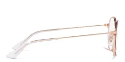 تسوق نظارات طبية بإطار غير منتظم للأطفال راي بان جونيور بلون عنابي على ذهبي وردي أونلاين.