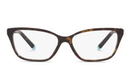 Shop TIFFANY Tiffany HardWear Wide Rectangle Eyeglasses in Havana online.
